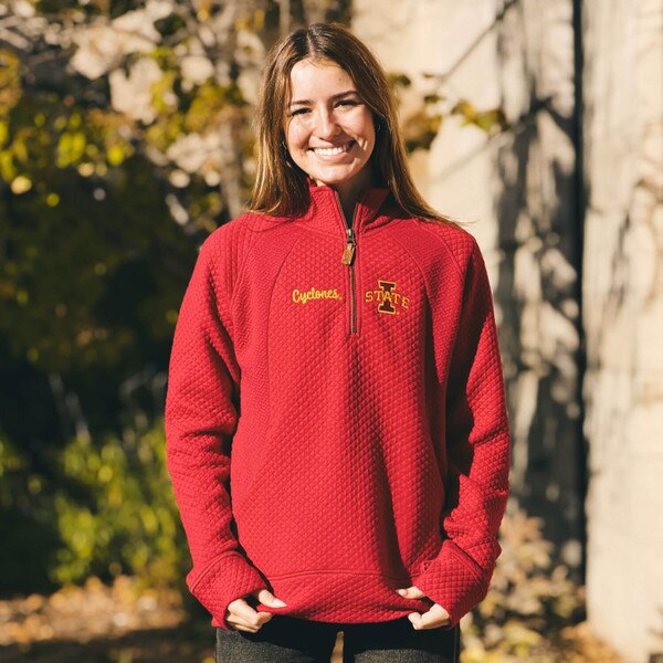 Pressbox Women's I-State Cardinal Gusset Quarter Zip